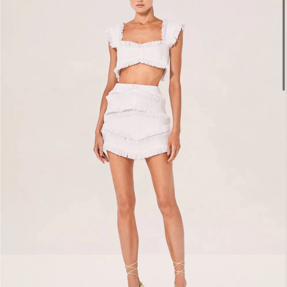 -Alexis raffa skirt and top set